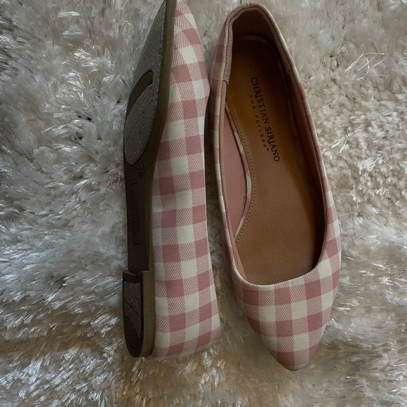 Christian Siriano Pink Checkered Women's Flats - Picture 4 of 5